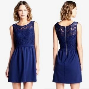 Lily Pulitzer 'Rhea' Navy Cocktail Lace Dress